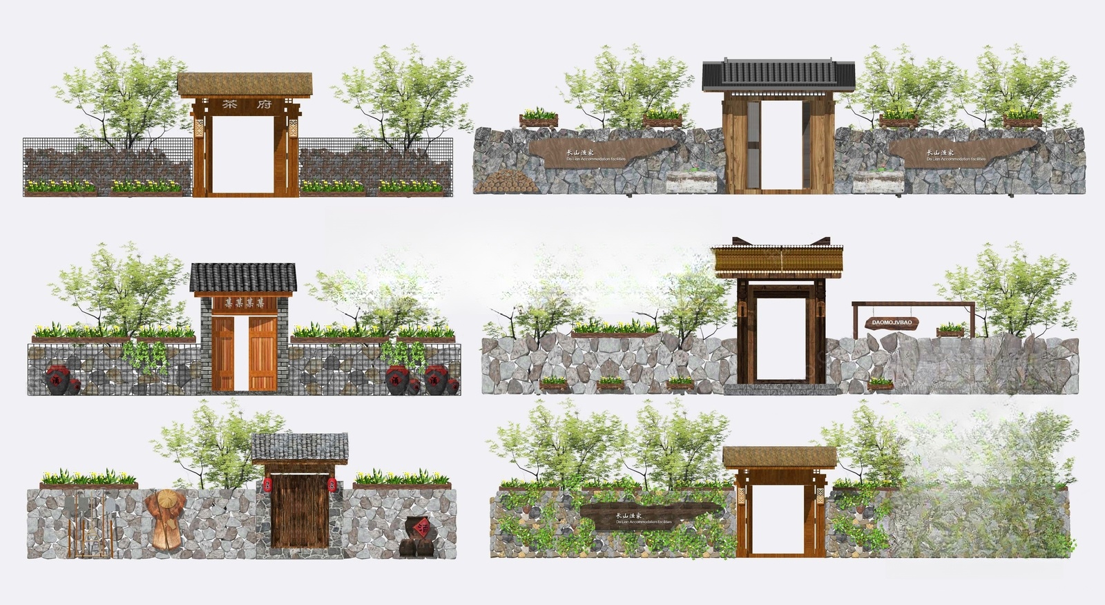 花园庭院民宿大门_9_e502f2c6735b.skp